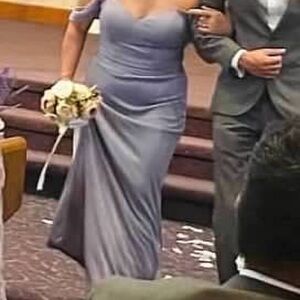 Elegant Lavender Off-Shoulder Gown NEW